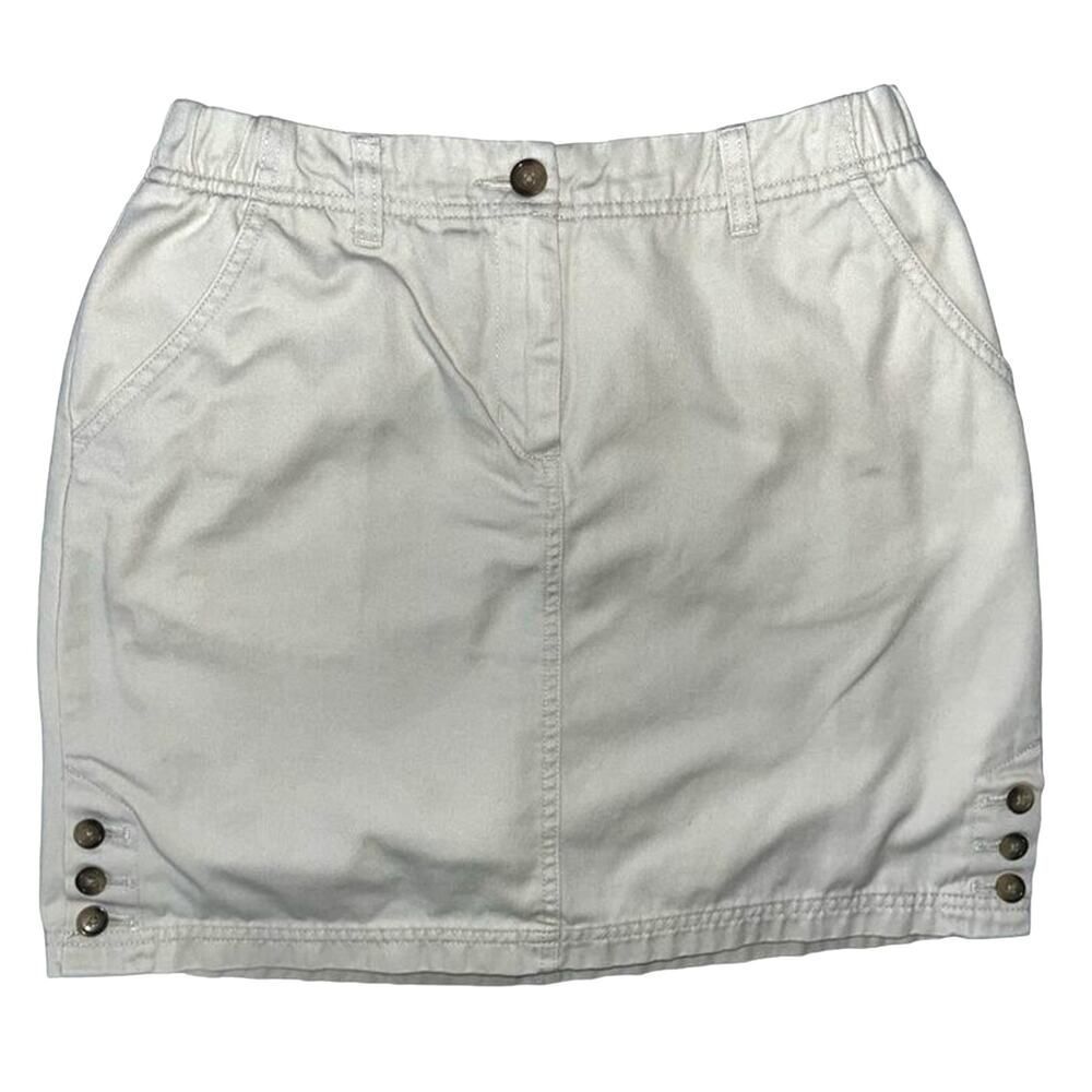 Lands’ End khaki short skort‎ 6P